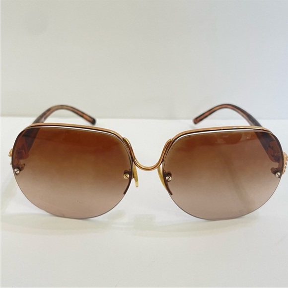 Dolce & Gabbana Sunglasses DG 2050 CZ Encrusted DG Logo Tortoise Gold main image 4